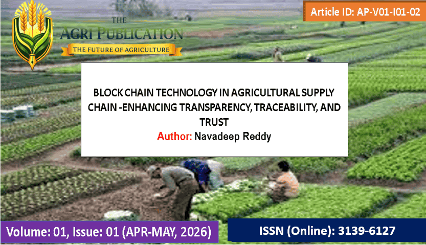 BLOCK CHAIN TECHNOLOGY IN AGRICULTURE