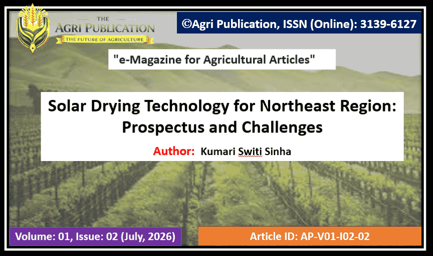 Solar Drying Technology for Northeast Region: Prospectus and Challenges