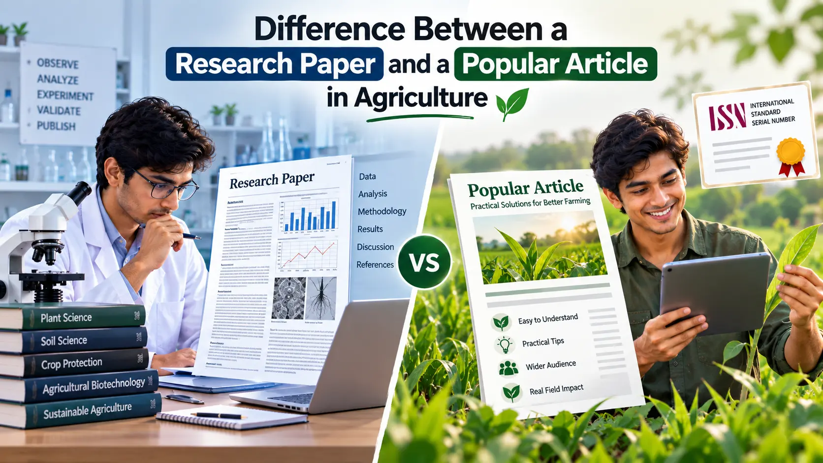 Research Paper vs Popular Article in Agriculture