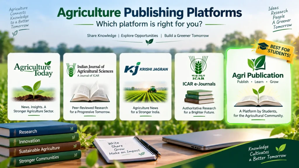 Where to Publish? Top 5 Platforms for Agriculture Students